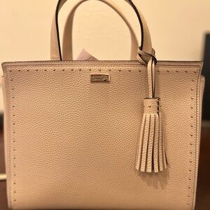 Kate Spade Abby West Street Pumice Leather Satchel Bag